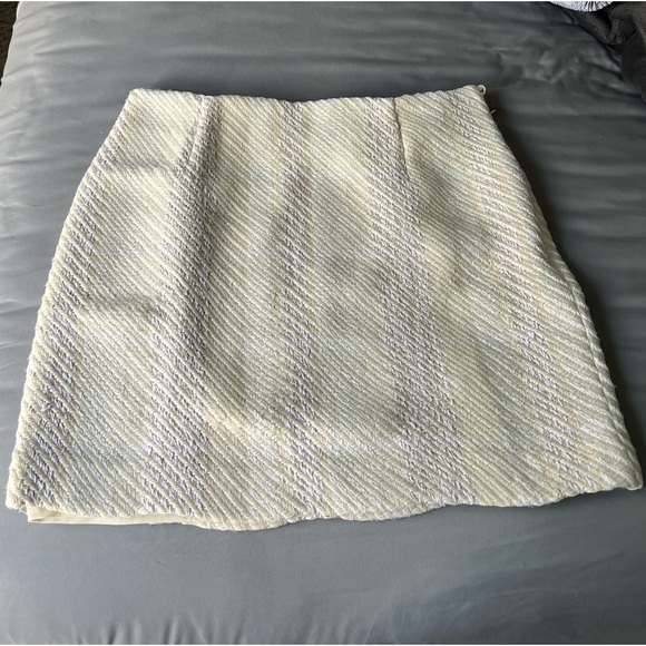 H&M‎ Womens Small Textured Polyester Blend Mini Skirt - Picture 2 of 3